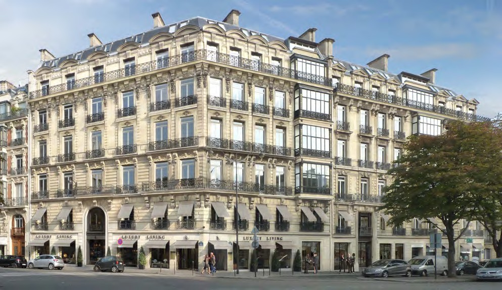 Futur siège Givenchy — 16-18 av. George V — Paris 8e (MH)